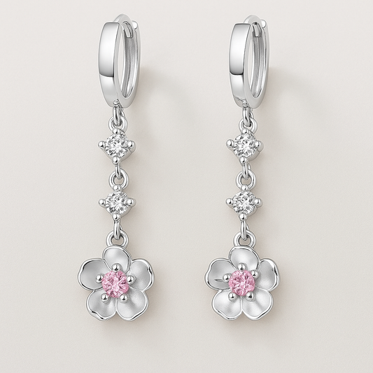 Cherryflower and diamonds -korvakorut